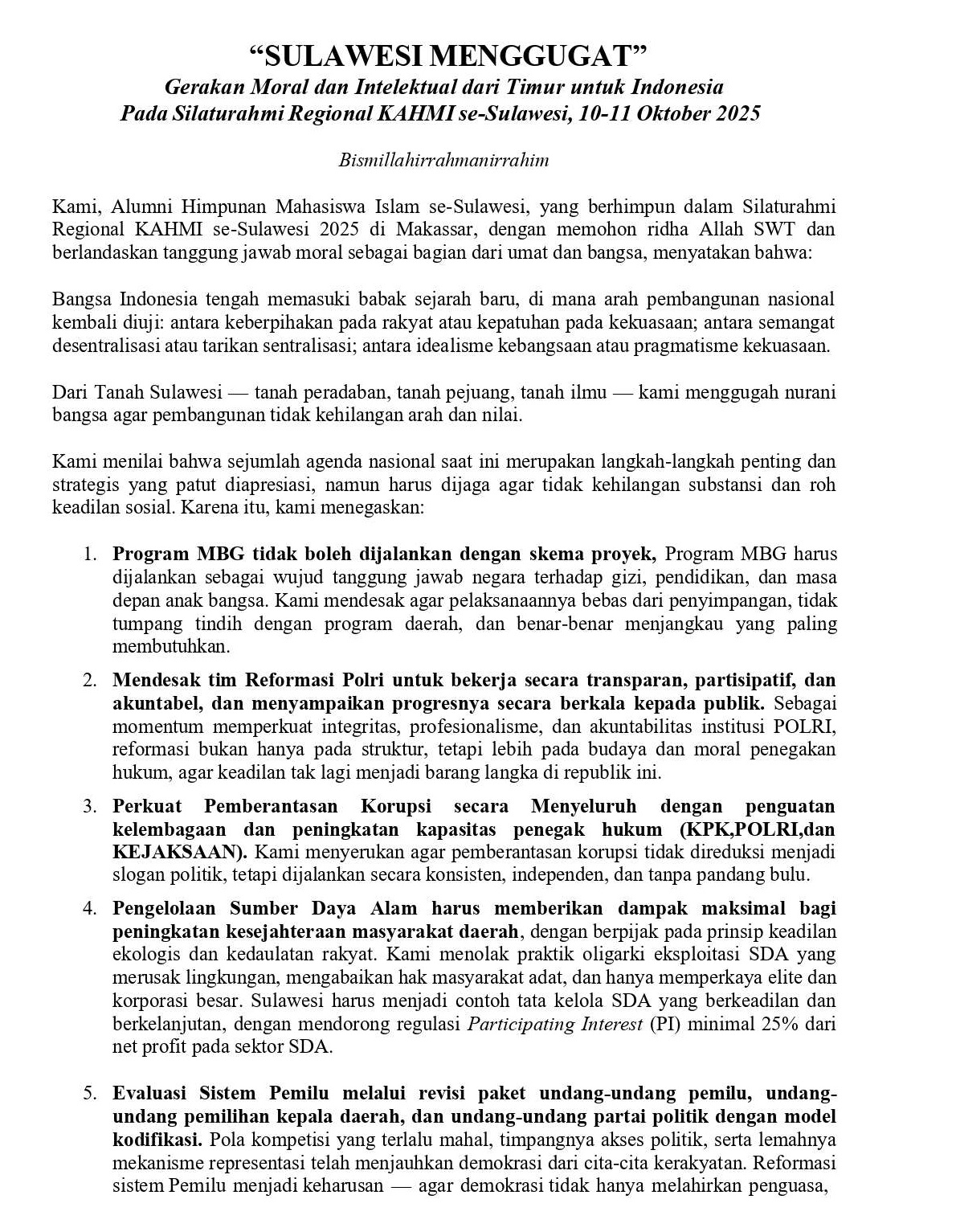 Dokumen Sulawesi Menggugat