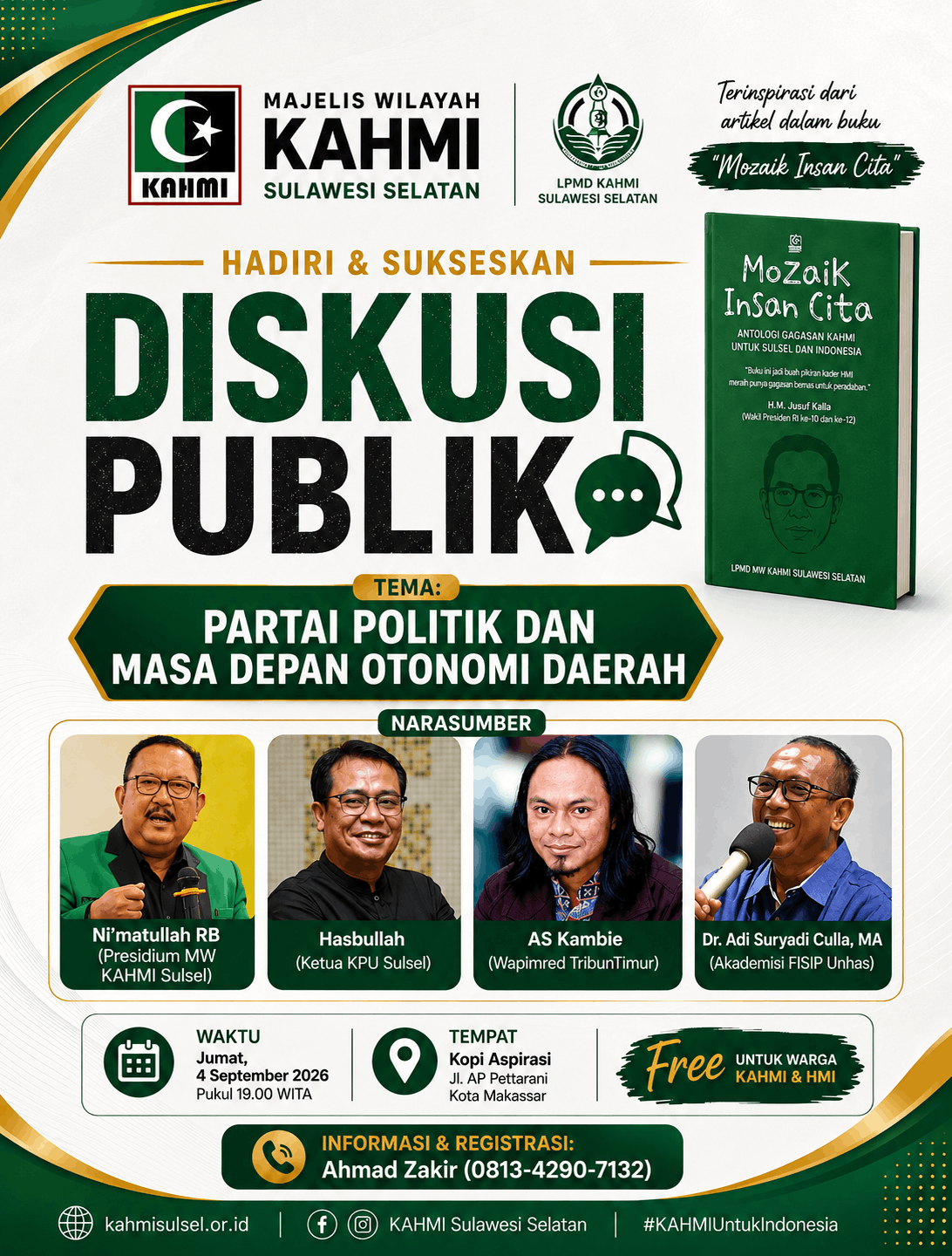 Diskusi Publik LPMD KAHMI Sulsel